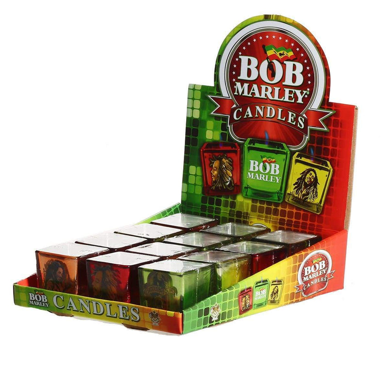 Bob Marley Candle Bob Marley Square w/ Tea Light Candle - 12 Count