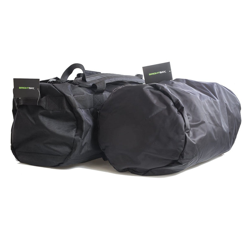 BrightBay Smell Proof Carbon Bag Black Carbon Transport Duffle Bag - Medium