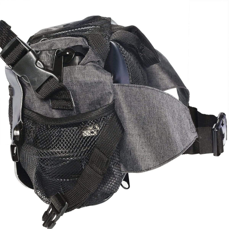 BrightBay Smell Proof Carbon Bag Brightbay Carbon Bag "L.A.F. Fanny" - Dark Charcoal