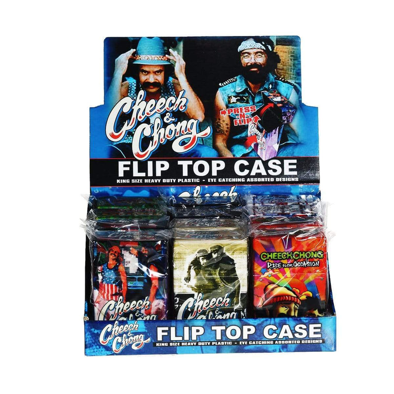 Cheech and Chong Cigarette Case Cheech & Chong Cigarette Case With Flip Top - 12 Count