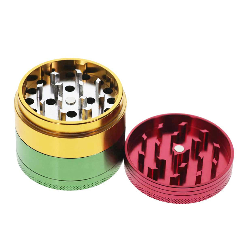 Chromium Crusher Metal Grinder 4pc Chromium Crusher Precision Grinder Rasta - 2 1/5"