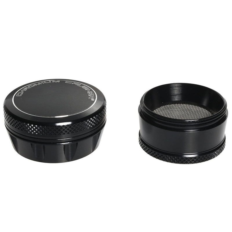 Chromium Crusher Metal Grinder Black 4pc Premium Chromium Crusher Tapered Top 2" Grinder