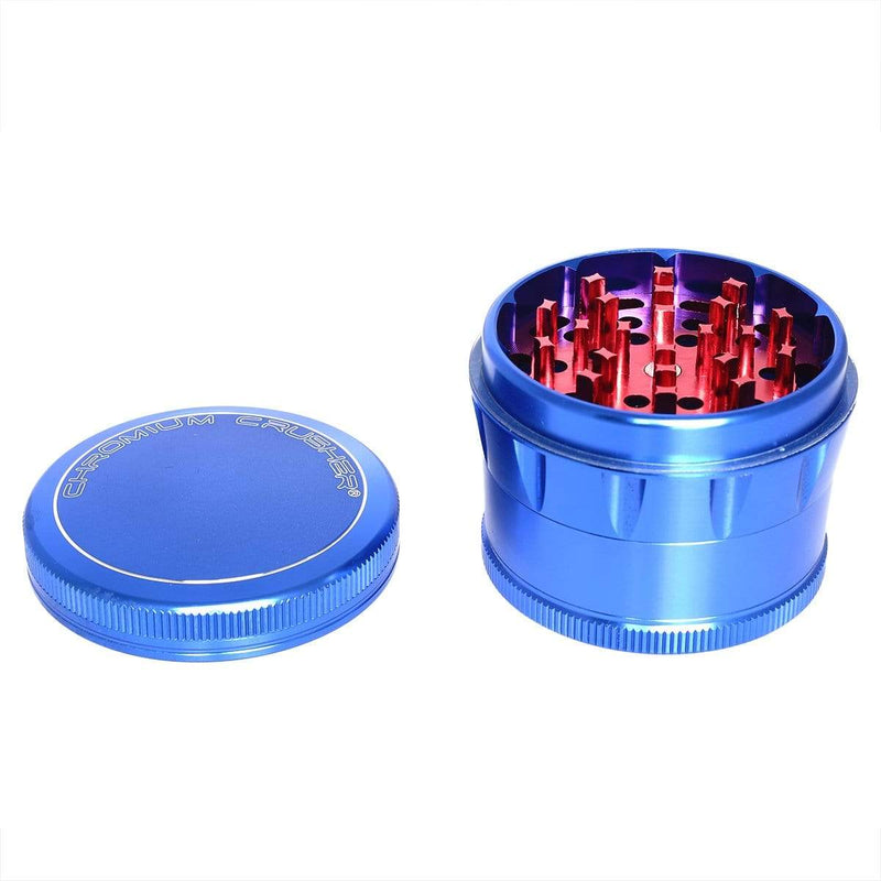 Chromium Crusher Metal Grinder Blue 4pc Chromium Crusher 2.5" Grinder