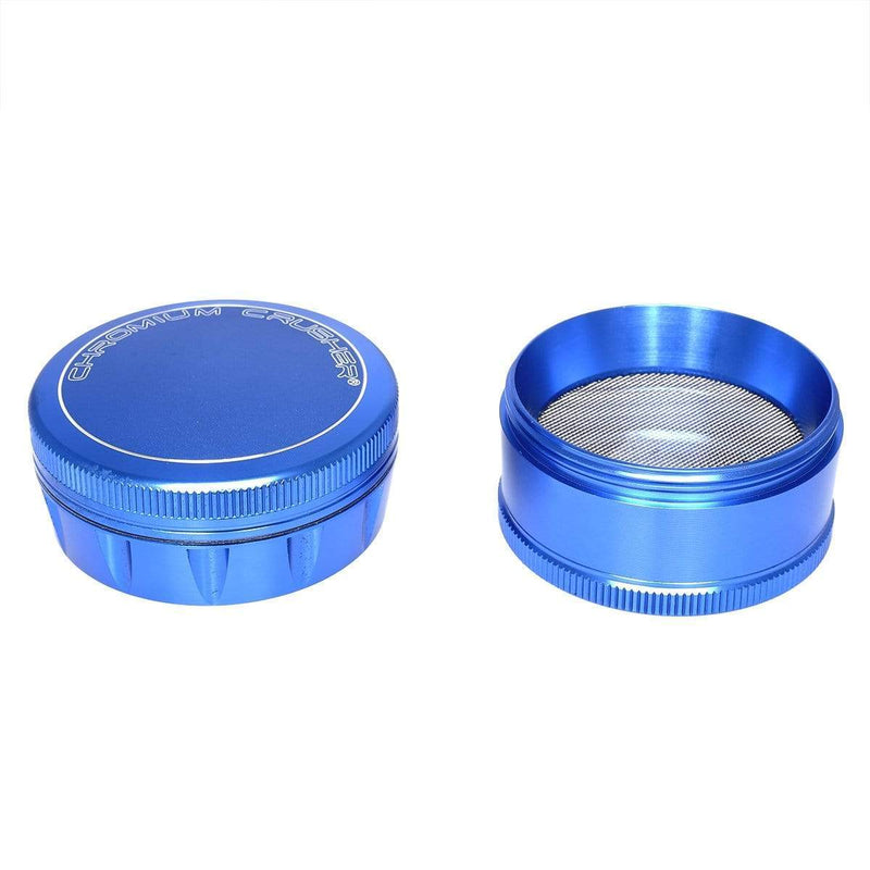 Chromium Crusher Metal Grinder Blue 4pc Chromium Crusher 2.5" Grinder