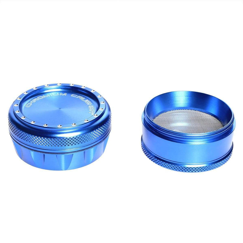 Chromium Crusher Metal Grinder Blue 4pc Premium Chromium Crusher 2.75" Grinder