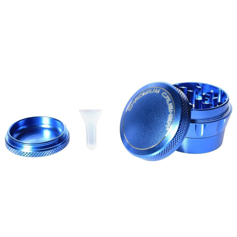 Chromium Crusher Metal Grinder Blue 4pc Premium Chromium Crusher Tapered Top 2" Grinder