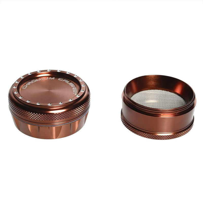 Chromium Crusher Metal Grinder Brown 4pc Premium Chromium Crusher 2.75" Grinder