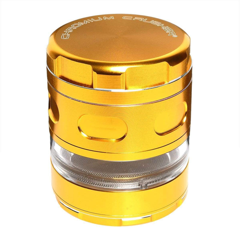 Chromium Crusher Metal Grinder Gold Chromium Crusher Multi Blade 2.5" Grinder