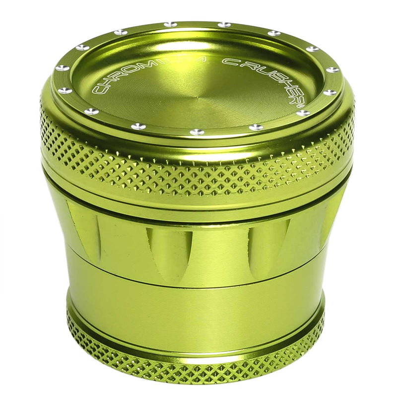 Chromium Crusher Metal Grinder Green 4pc Premium Chromium Crusher Bling Top 2" Grinder