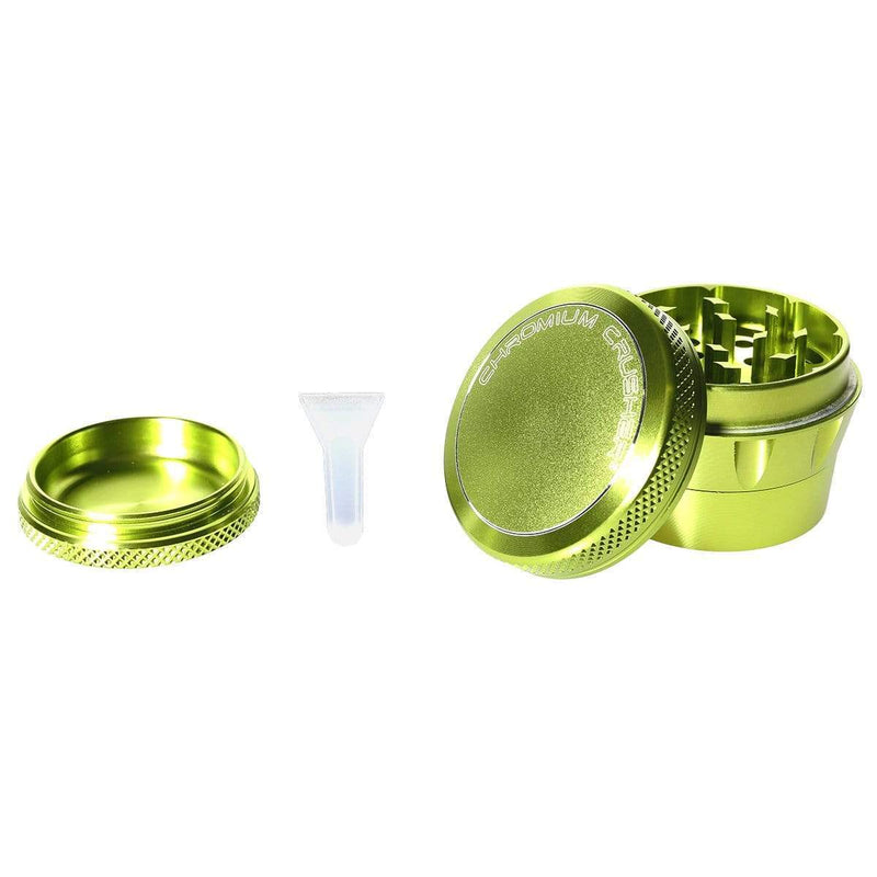 Chromium Crusher Metal Grinder Green 4pc Premium Chromium Crusher Tapered Top 2" Grinder