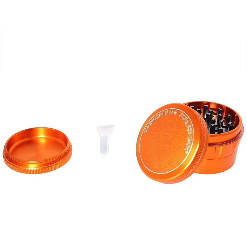 Chromium Crusher Metal Grinder Orange 4pc Chromium Crusher 2.5" Grinder