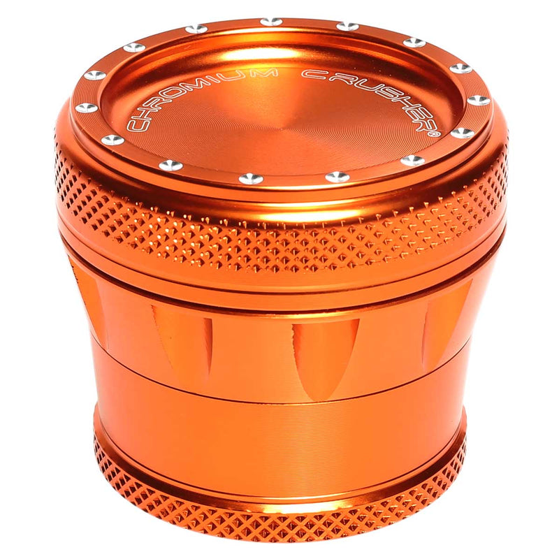 Chromium Crusher Metal Grinder Orange 4pc Premium Chromium Crusher Bling Top 2" Grinder