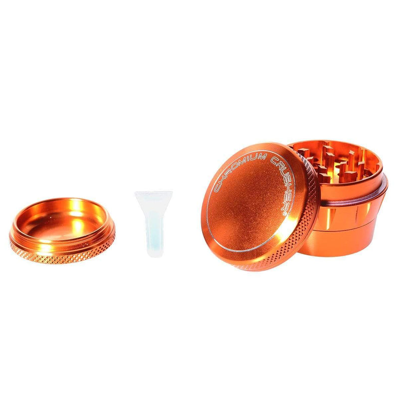 Chromium Crusher Metal Grinder Orange 4pc Premium Chromium Crusher Tapered Top 2" Grinder