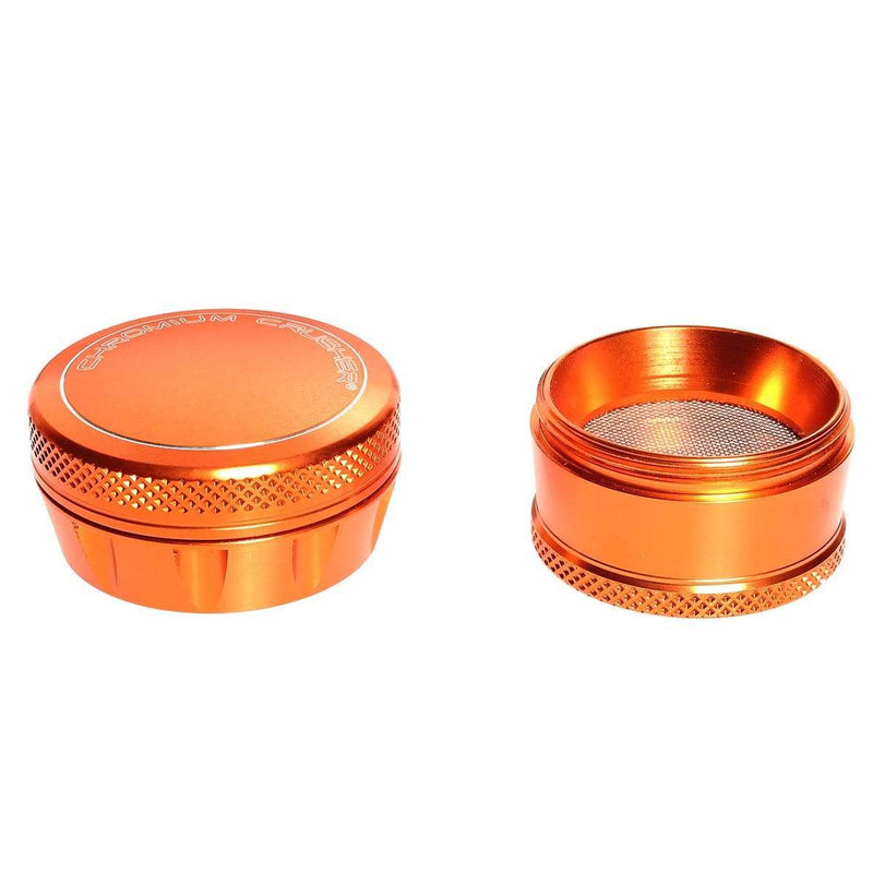 Chromium Crusher Metal Grinder Orange 4pc Premium Chromium Crusher Tapered Top 2" Grinder