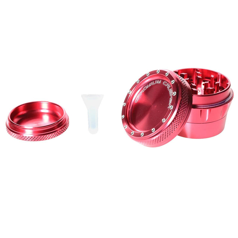 Chromium Crusher Metal Grinder Pink 4pc Premium Chromium Crusher Bling Top 2" Grinder