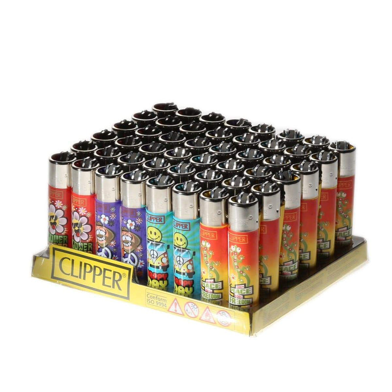 Clipper Lighters Clipper Lighter - Hippie S2 - 48 Count