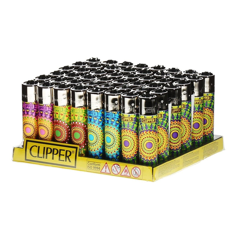 Clipper Lighters Clipper Lighter - Hippie Tie Dye - 48 Count