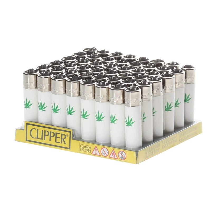 Clipper Lighters Clipper Lighter - Leafs - 48 Count