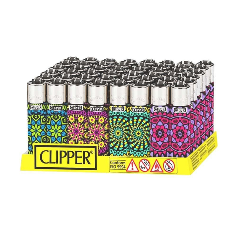 Clipper Lighters Clipper Lighter -  Print Mandala 48 Count