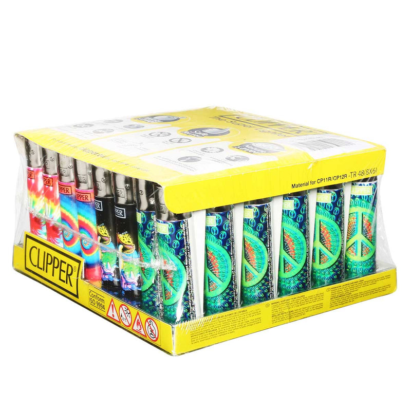 Clipper Lighters Clipper Lighter - Tie Dye - 48 Count