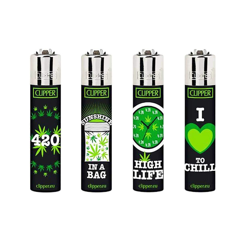 Clipper Lighters Fuel Lighter Clipper Green Leaves 48 Count