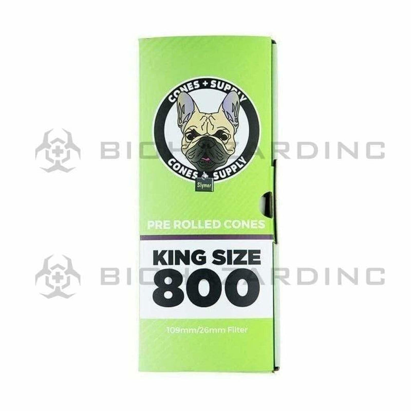 CONES + SUPPLY | Pre-Rolled Organic Hemp Cones King Size  | 110mm - Hemp Paper - 800 Count Pre-Rolled Cones Cones + Supply   