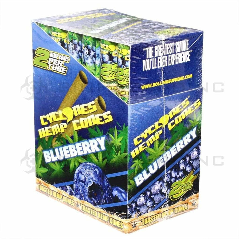 Cyclones | Hemp Pre-Rolled Cones | 84mm - Various Flavors - 24 Count Pre-Rolled Cones Cyclones Blueberry  