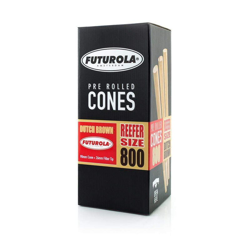 Futurola Pre-Rolled Cones Futurola Dutch Brown Pre Roll Cones- Reefer 98/26 - 800 Count