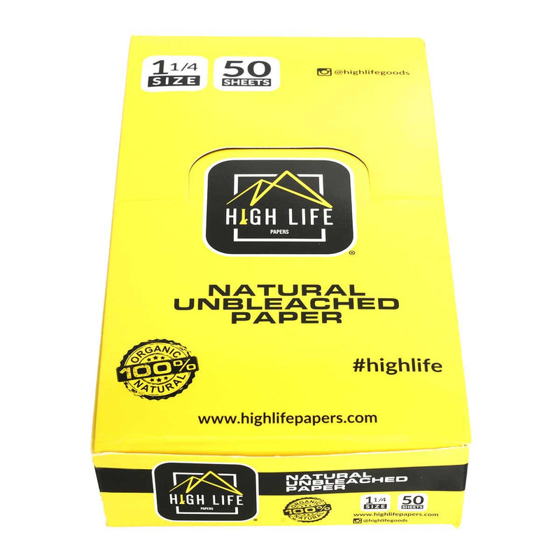 High Life Goods Rolling Papers High Life Paper 1 1/4 Display box - Natural