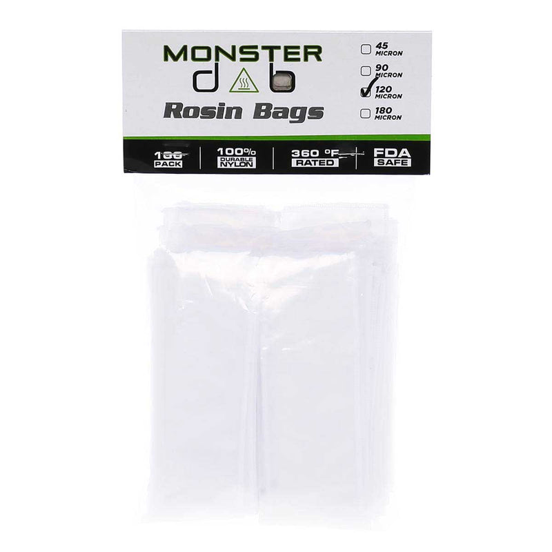 Monster Dab Rosin Bag 2" x 10" 120 Micron Monster Dab Rosin Bag - 100 Count