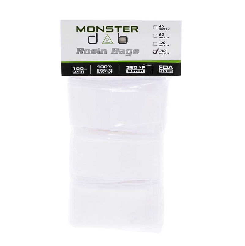 Monster Dab Rosin Bag 2" x 10" 180 Micron Monster Dab Rosin Bag - 100 Count