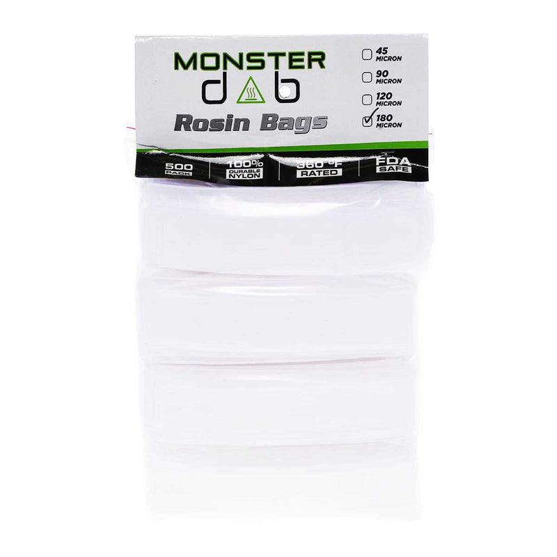 Monster Dab Rosin Bag 2" x 10" 180 Micron Monster Dab Rosin Bag - 500 Count