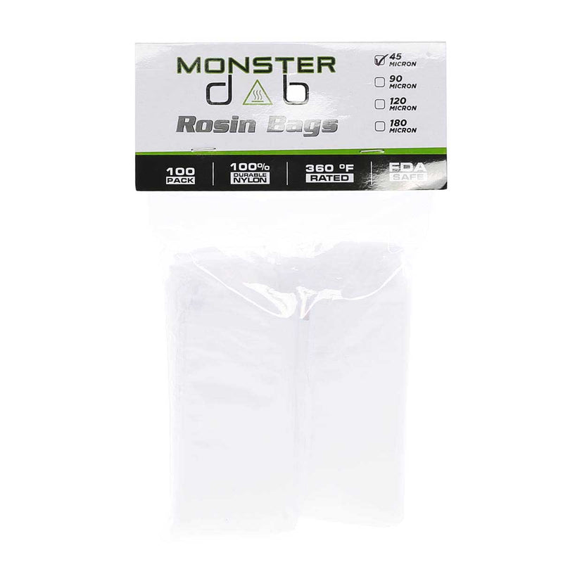 Monster Dab Rosin Bag 2" x 10" 45 Micron Monster Dab Rosin Bag - 100 Count