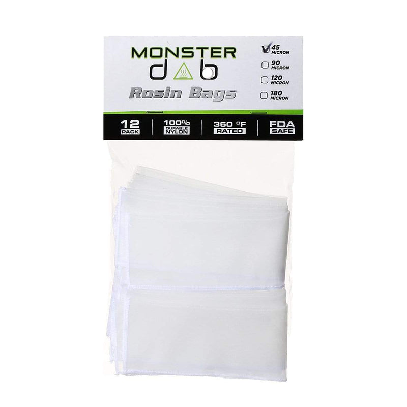 Monster Dab Rosin Bag 2" x 10" 45 Micron Monster Dab Rosin Bag - 12 Count