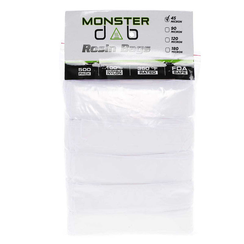 Monster Dab Rosin Bag 2" x 10" 45 Micron Monster Dab Rosin Bag - 500 Count