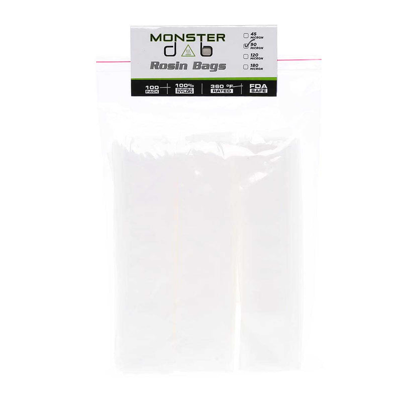 Monster Dab Rosin Bag 2" x 10" 90 Micron Monster Dab Rosin Bag - 100 Count