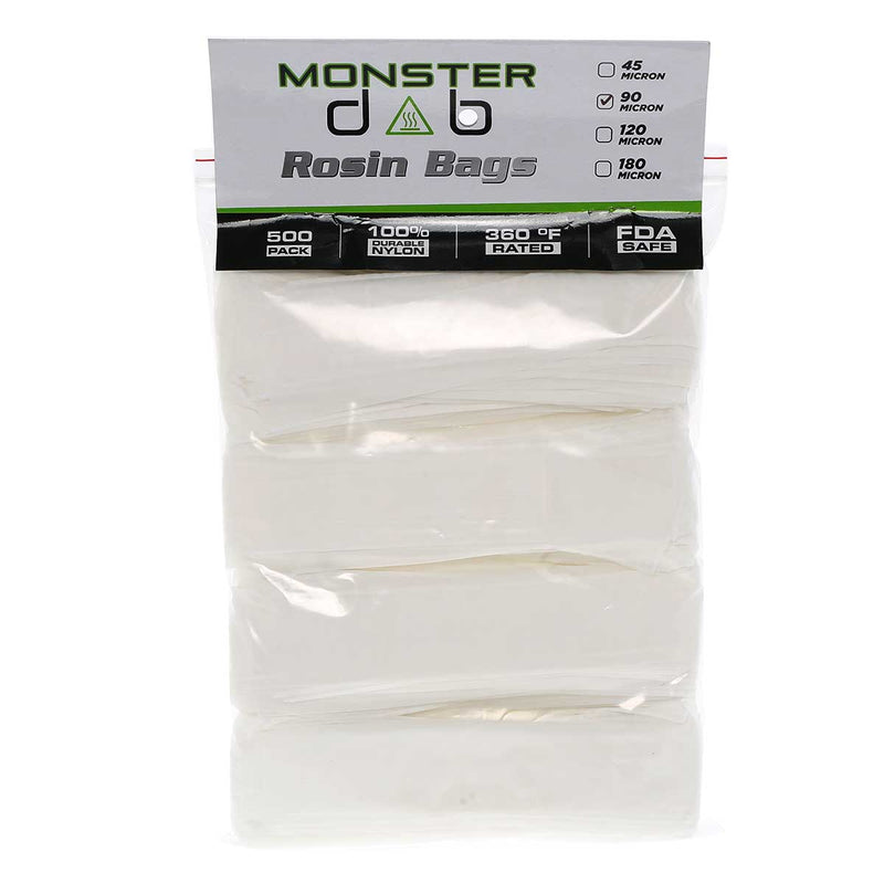 Monster Dab Rosin Bag 2" x 10" 90 Micron Monster Dab Rosin Bag - 500 Count