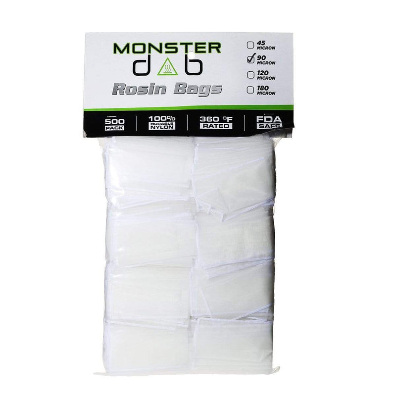 Monster Dab Rosin Bag 2" x 4" 90 Micron Monster Dab Rosin Bag - 500 Count