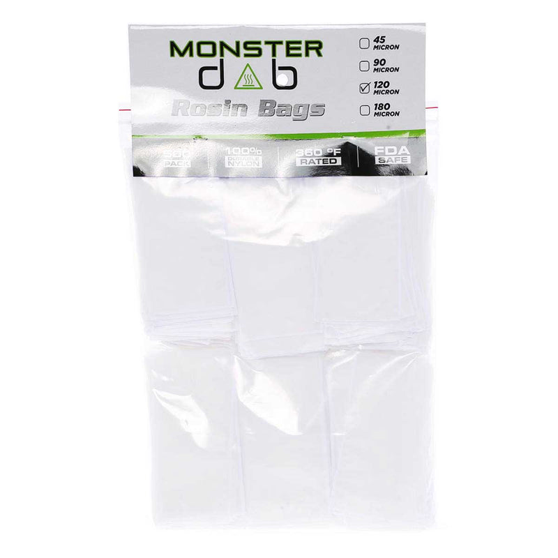 Monster Dab Rosin Bag 3" x 6" 120 Micron Monster Dab Rosin Bag - 500 Count