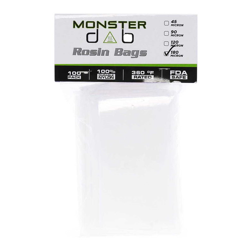 Monster Dab Rosin Bag 3" x 6" 180 Micron Monster Dab Rosin Bag - 100 Count