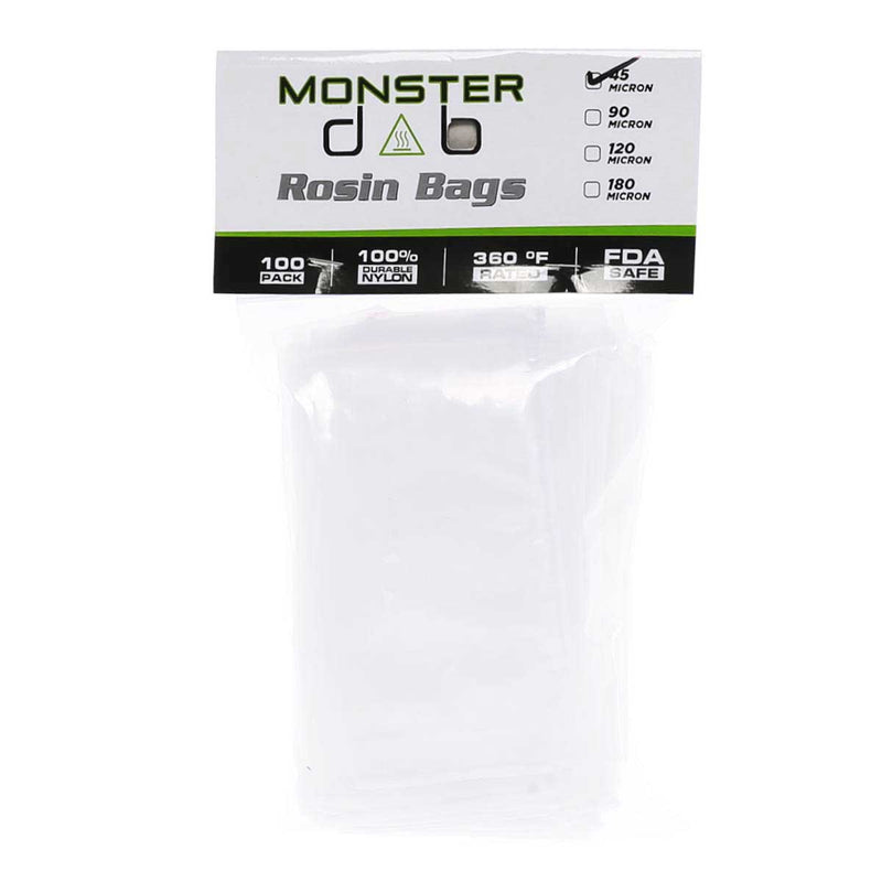 Monster Dab Rosin Bag 3" x 6" 45 Micron Monster Dab Rosin Bag - 100 Count