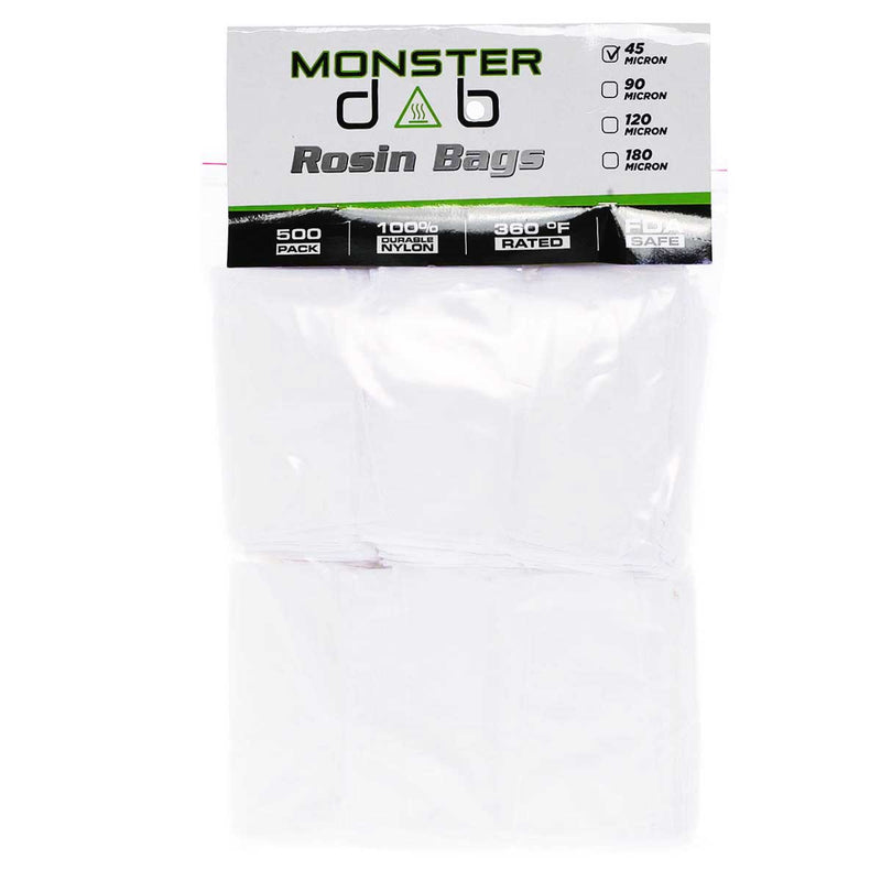 Monster Dab Rosin Bag 3" x 6" 45 Micron Monster Dab Rosin Bag - 500 Count