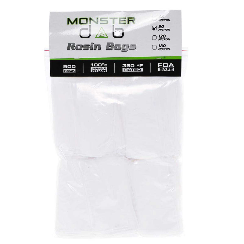 Monster Dab Rosin Bag 3" x 6" 90 Micron Monster Dab Rosin Bag - 500 Count