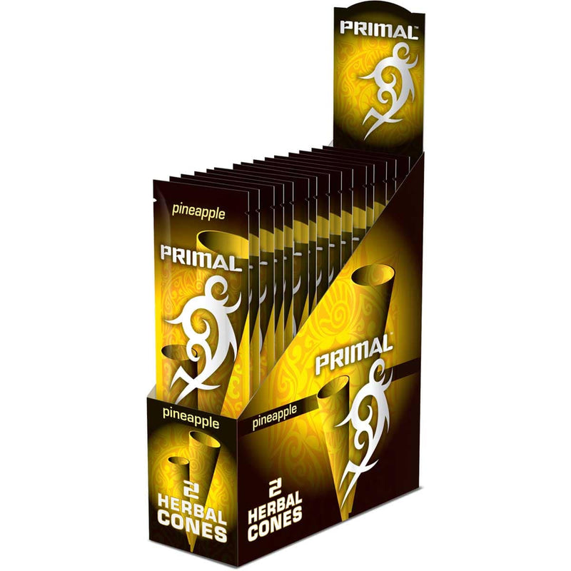 Primal Pre-Rolled Cones Primal Cones Pineapple - 15 Count