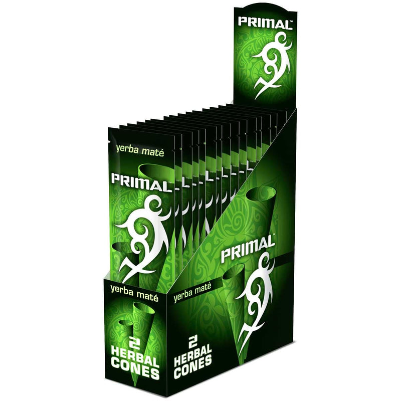 Primal Pre-Rolled Cones Primal Cones Yerba Mate - 15 Count