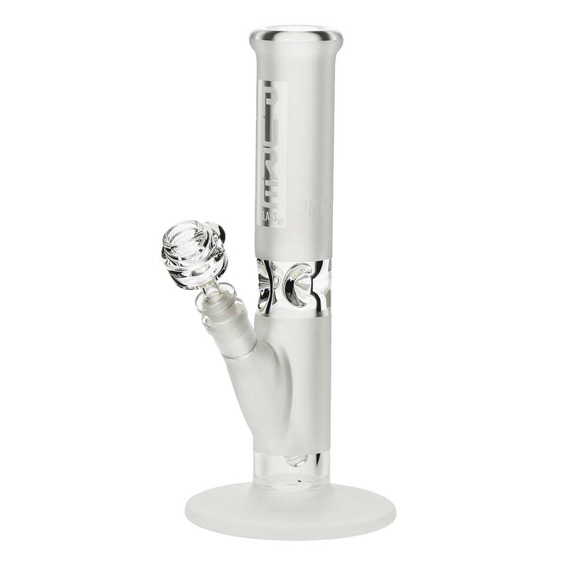 Pure Glass Glass Bong 12" PURE Glass Straight Water Pipe - Clear Frost