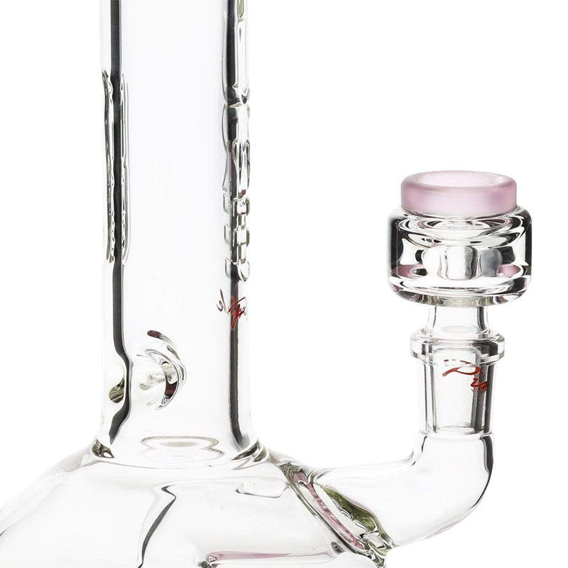 Pure Glass Glass Bong Pure Glass 10" 32mm-4mm Zuma - Pink Frost