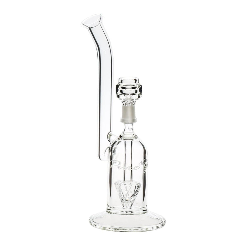 Pure Glass Glass Bong Pure Glass 11" 50mm Arrow Perc Bubbler Male 14mm