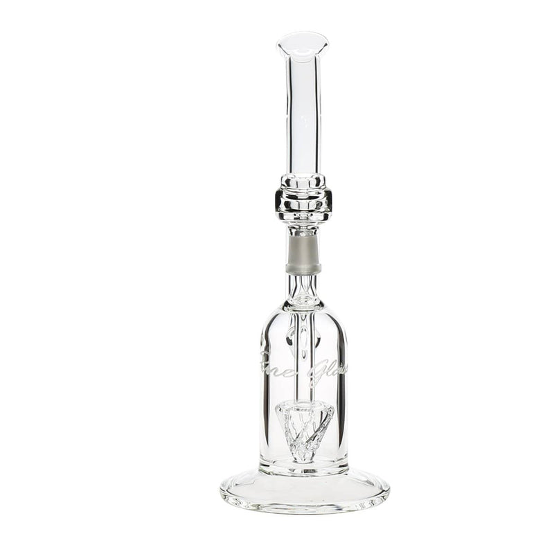 Pure Glass Glass Bong Pure Glass 11" 50mm Arrow Perc Bubbler Male 14mm