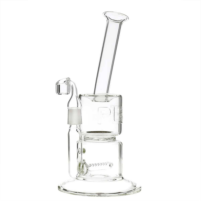 Pure Glass Glass Bong Pure Glass 12" 25mm-70mm Torpedo Clear 3D Etch